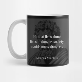 Marcus Aurelius's Observation: The Safety of Society Mug